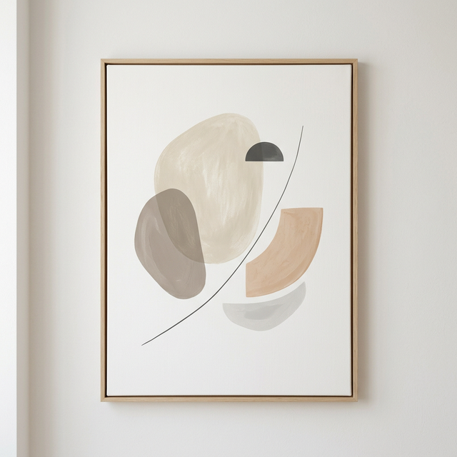 Scandinavian minimalist artwork representing clean software design